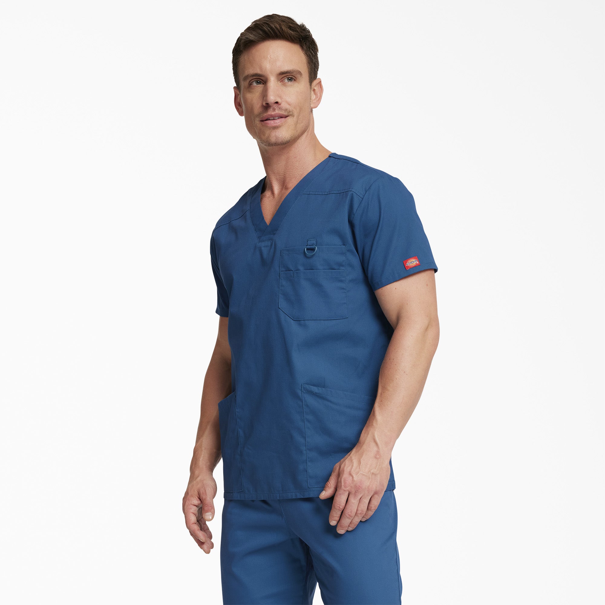 Men's EDS Signature V-Neck Scrub Top - Image 3