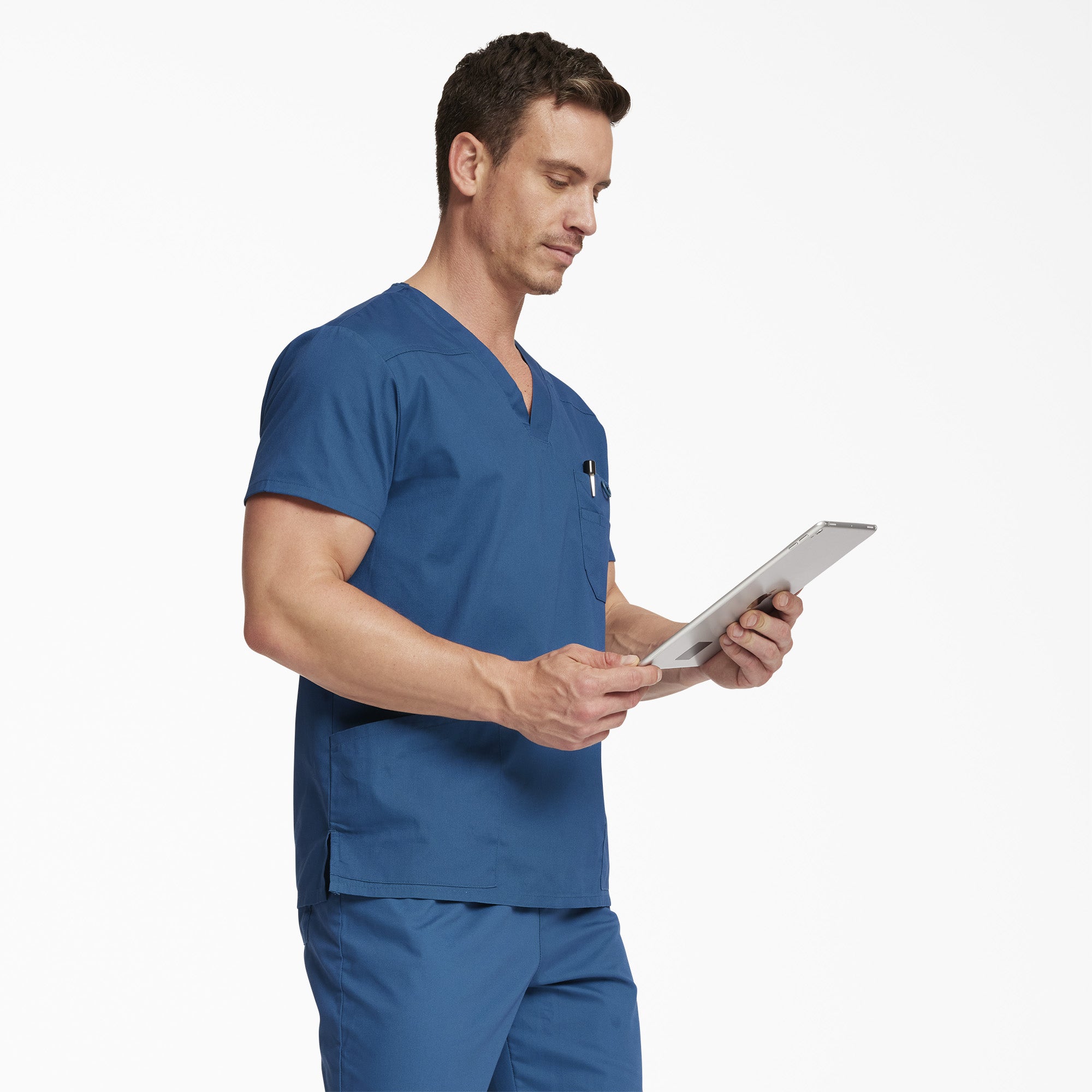 Men's EDS Signature V-Neck Scrub Top - Image 4