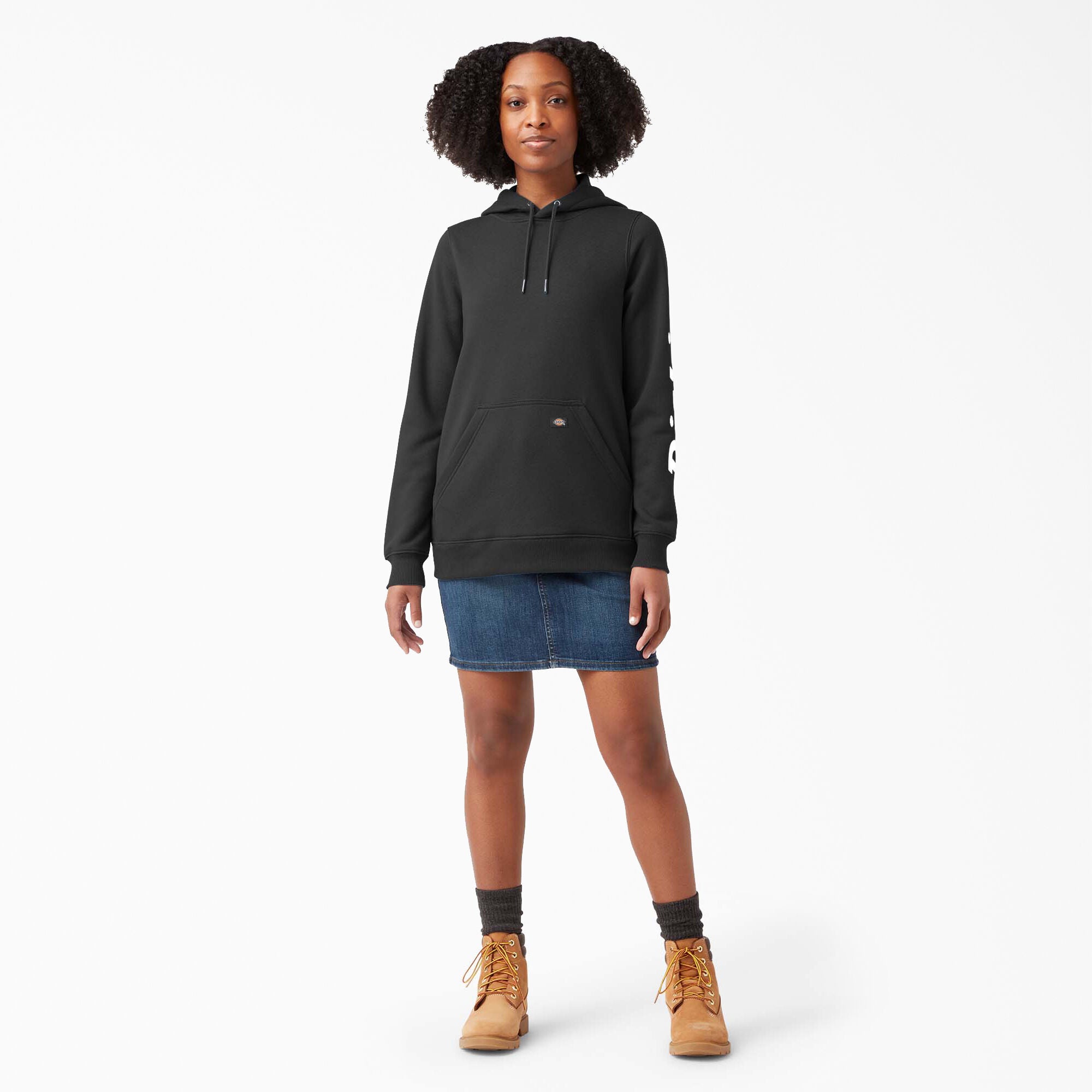 Women's Water Repellent Sleeve Logo Hoodie - Image 4