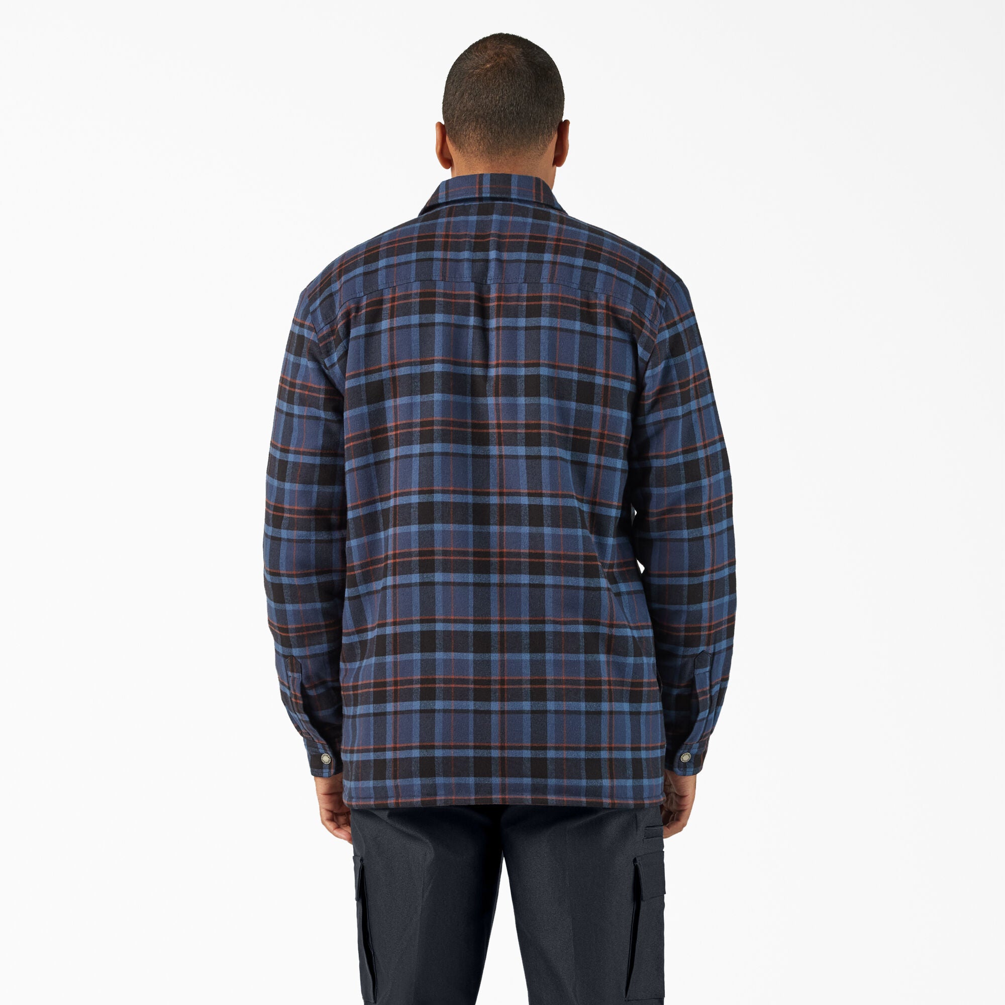 Water Repellent Fleece-Lined Flannel Shirt Jacket - Image 2