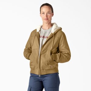Women's Fleece Lined Duck Canvas Jacket
