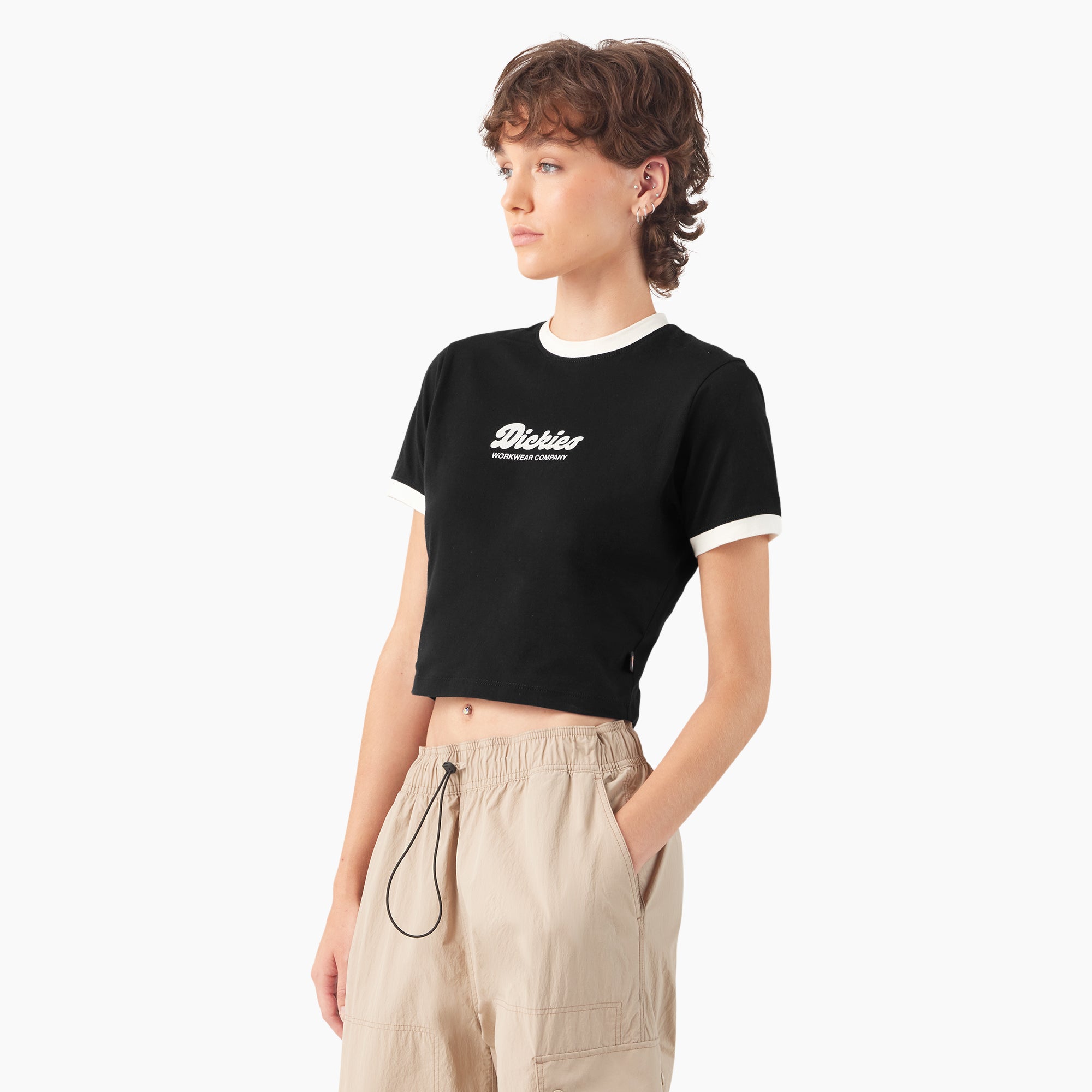 Women's Lewistown Cropped Ringer T-Shirt - Image 3