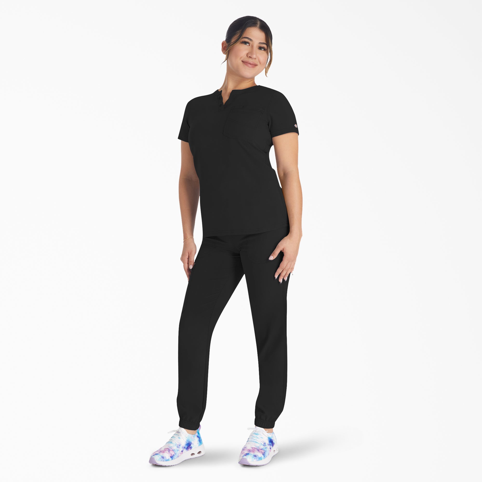 Women's EDS NXT Henley Scrub Top - Image 6