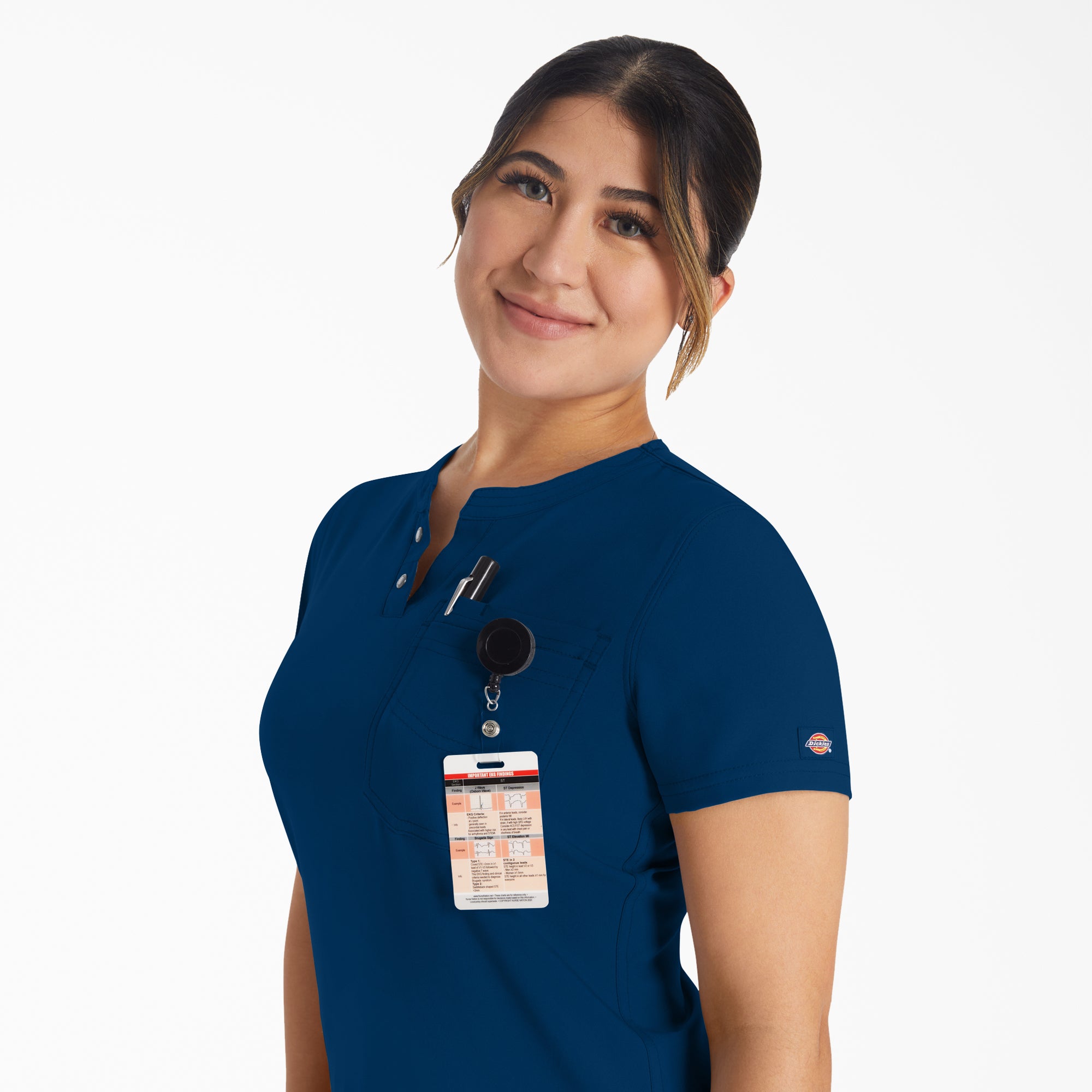 Women's EDS NXT Henley Scrub Top - Image 8