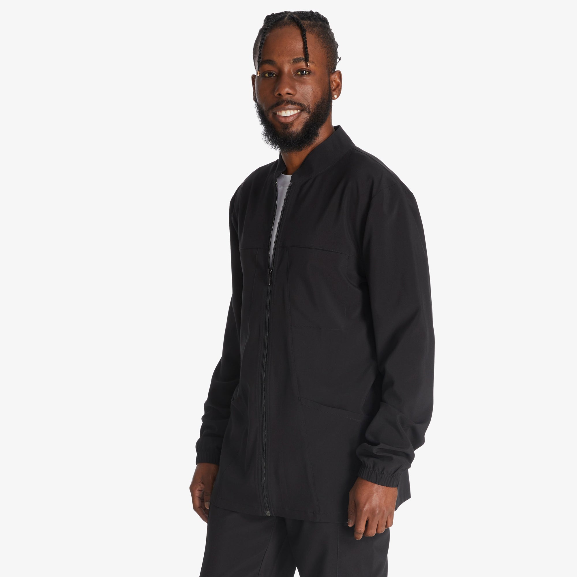 Men's EDS Essentials Zip Front Scrub Jacket - Image 3