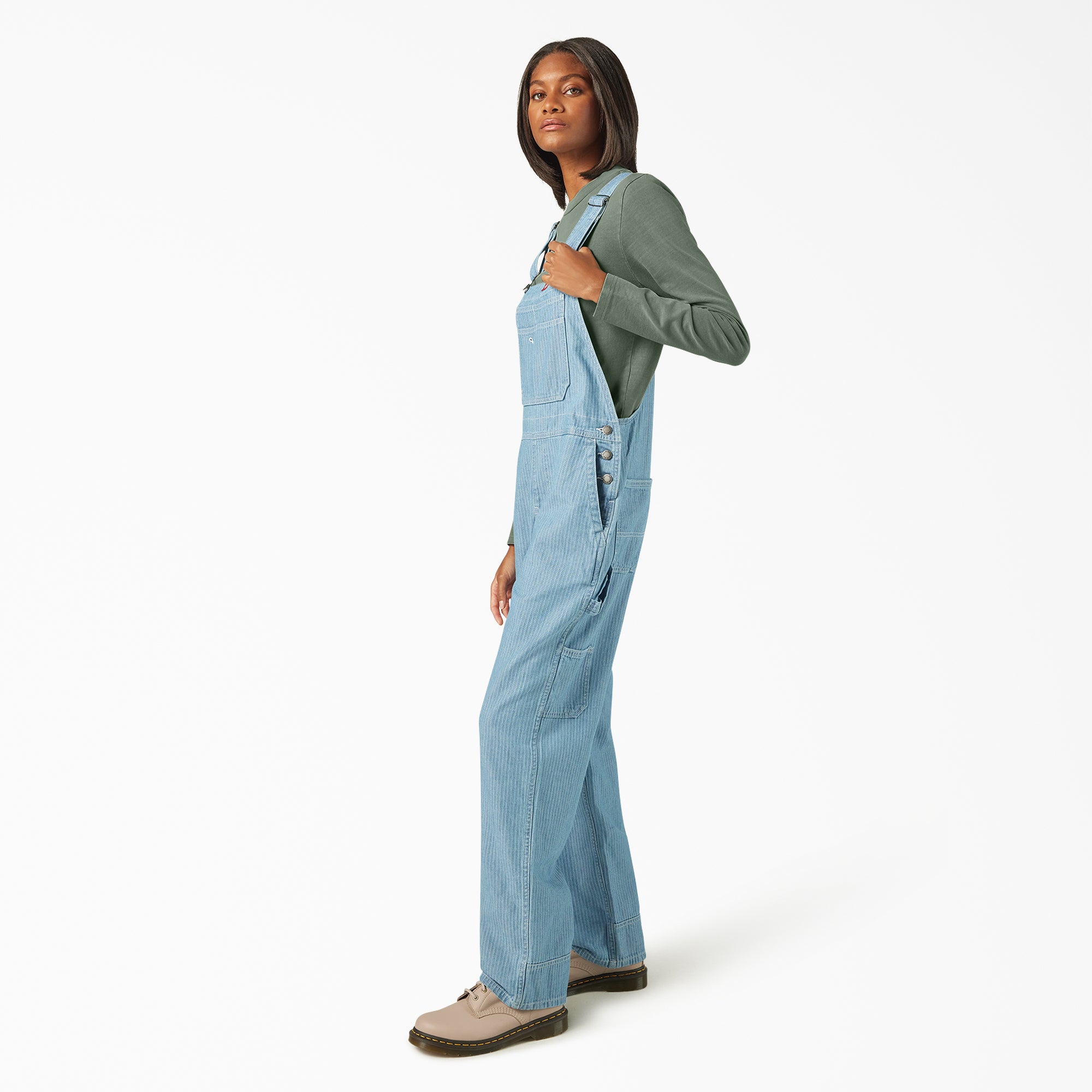 Women's Relaxed Fit Bib Overalls - Image 3