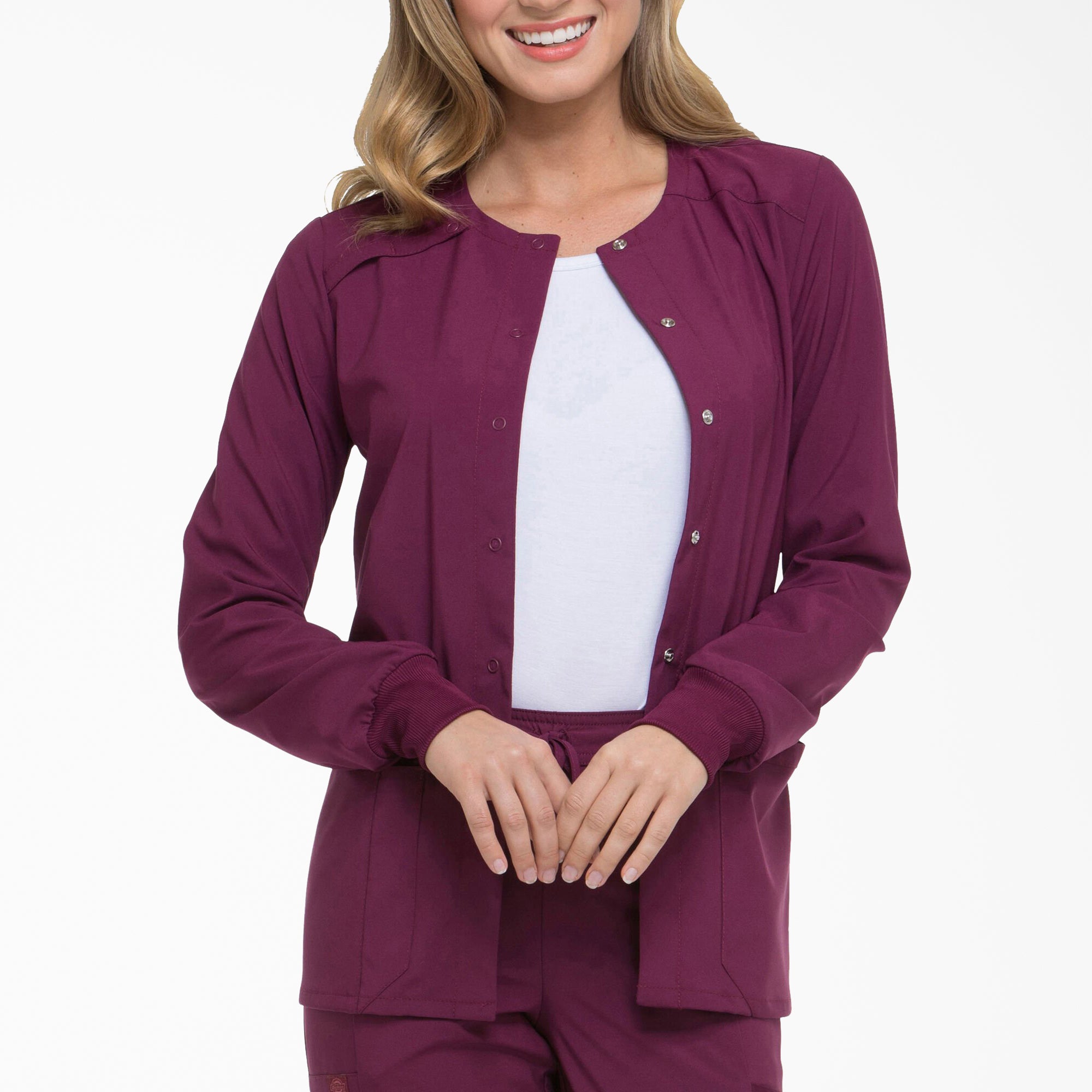 Women's EDS Essentials Snap Front Scrub Jacket