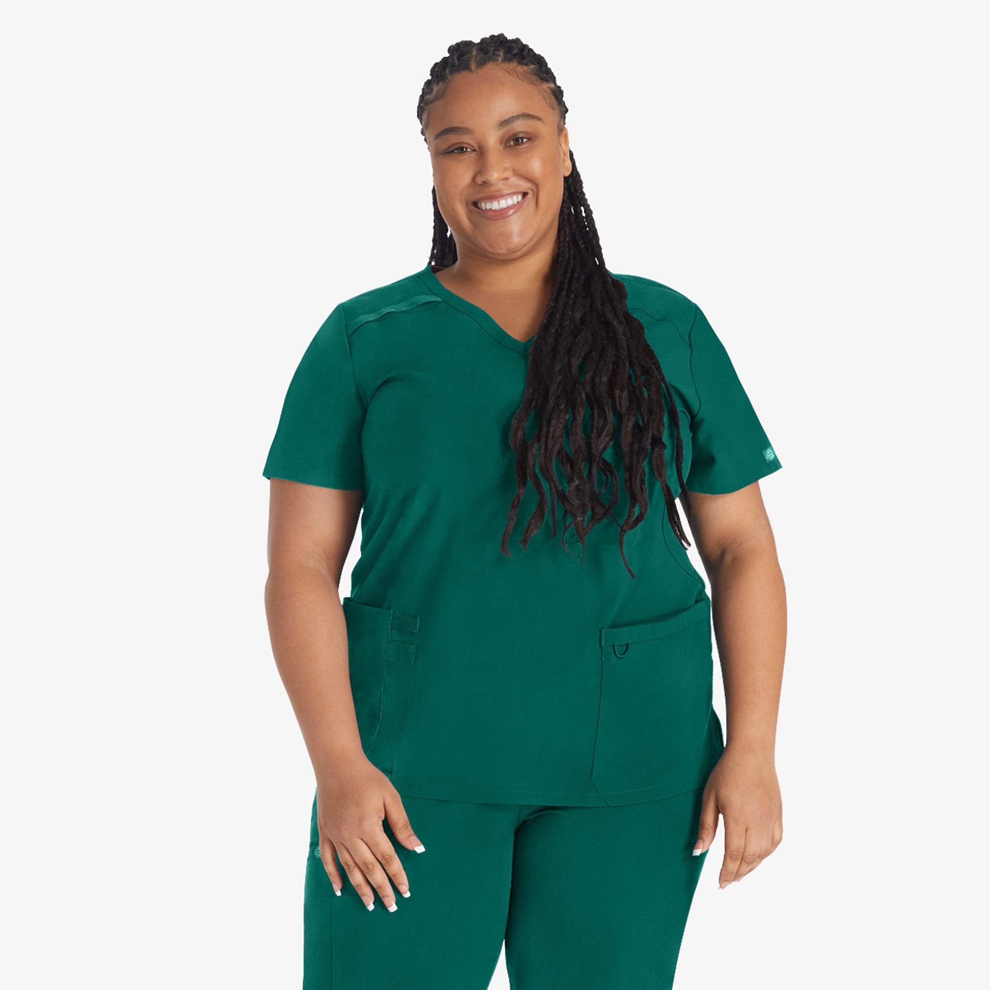 Women's EDS Essentials Mock Wrap Scrub Top
