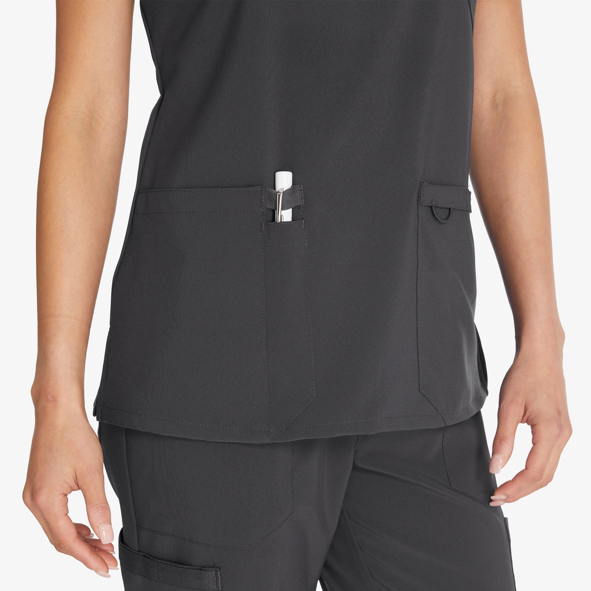 Women's EDS Essentials Mock Wrap Scrub Top - Image 6