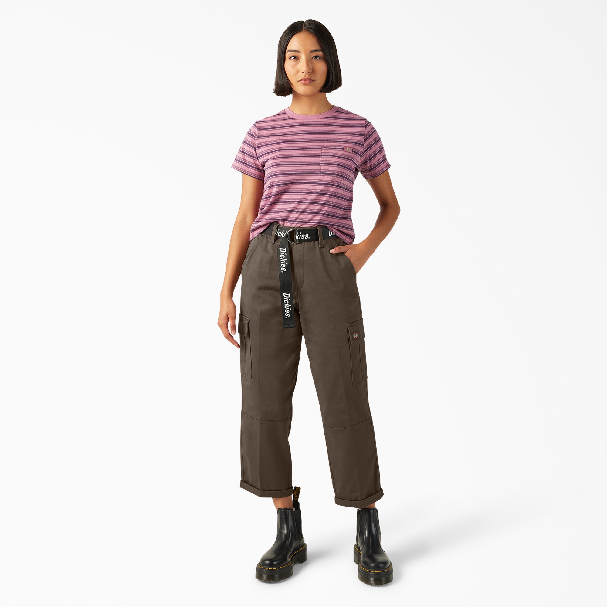 Women's Relaxed Fit Cropped Cargo Pants - Image 5
