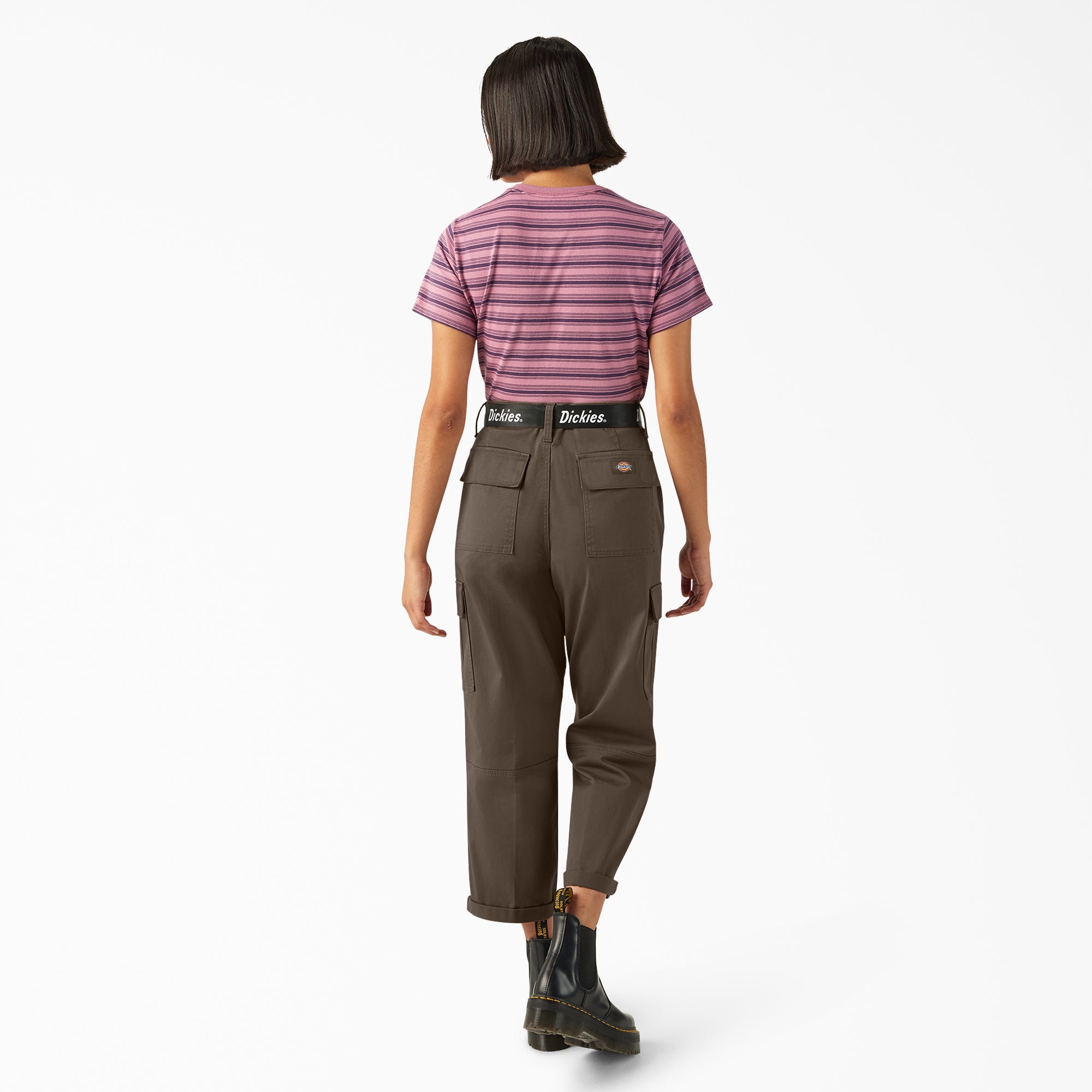 Women's Relaxed Fit Cropped Cargo Pants - Image 6