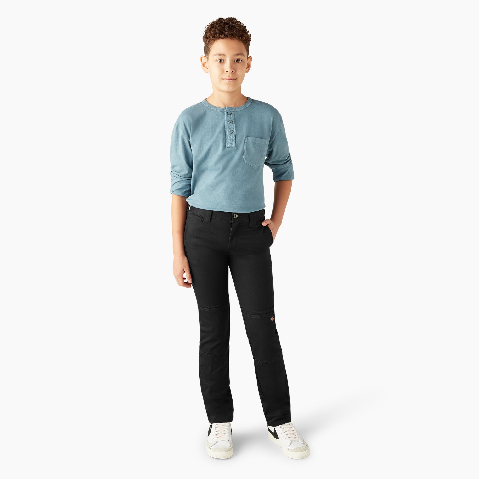Boys' FLEX Skinny Fit Double Knee Pants. 4-20 - Image 5