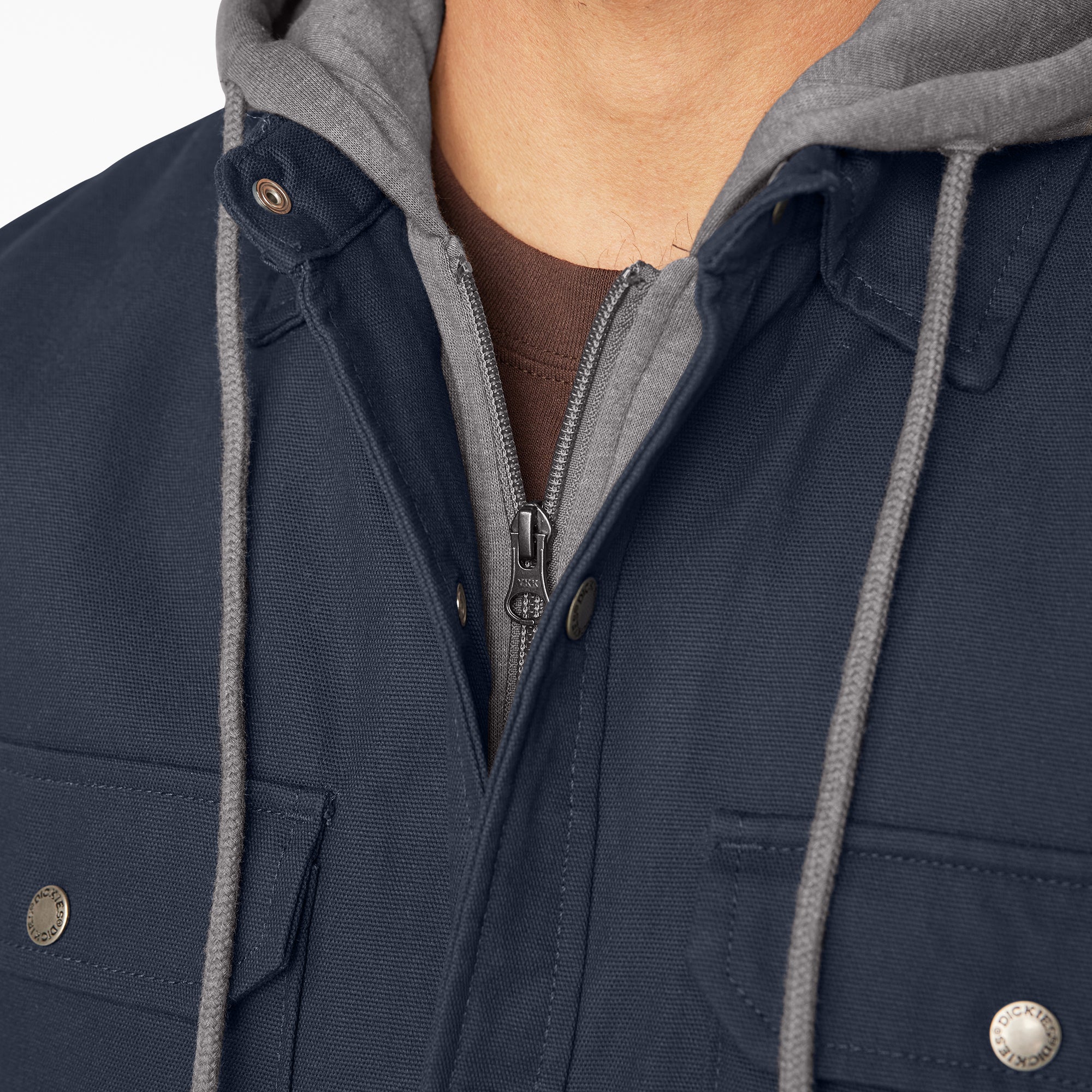 Water Repellent Duck Hooded Shirt Jacket - Image 9
