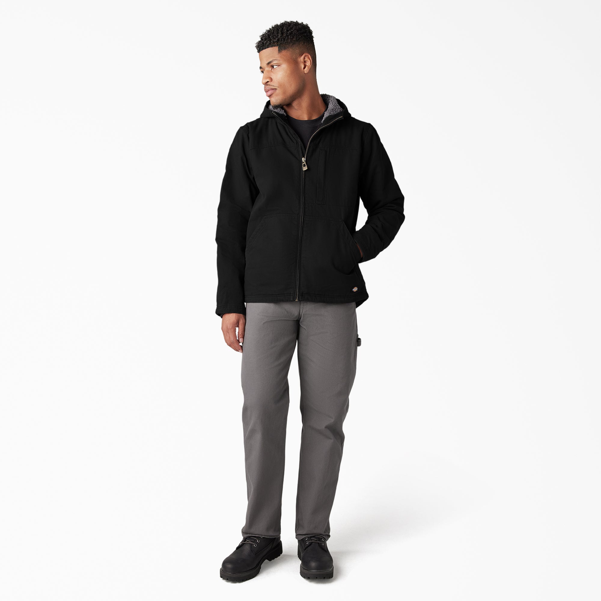 Duck Canvas High Pile Fleece Lined Jacket - Image 5