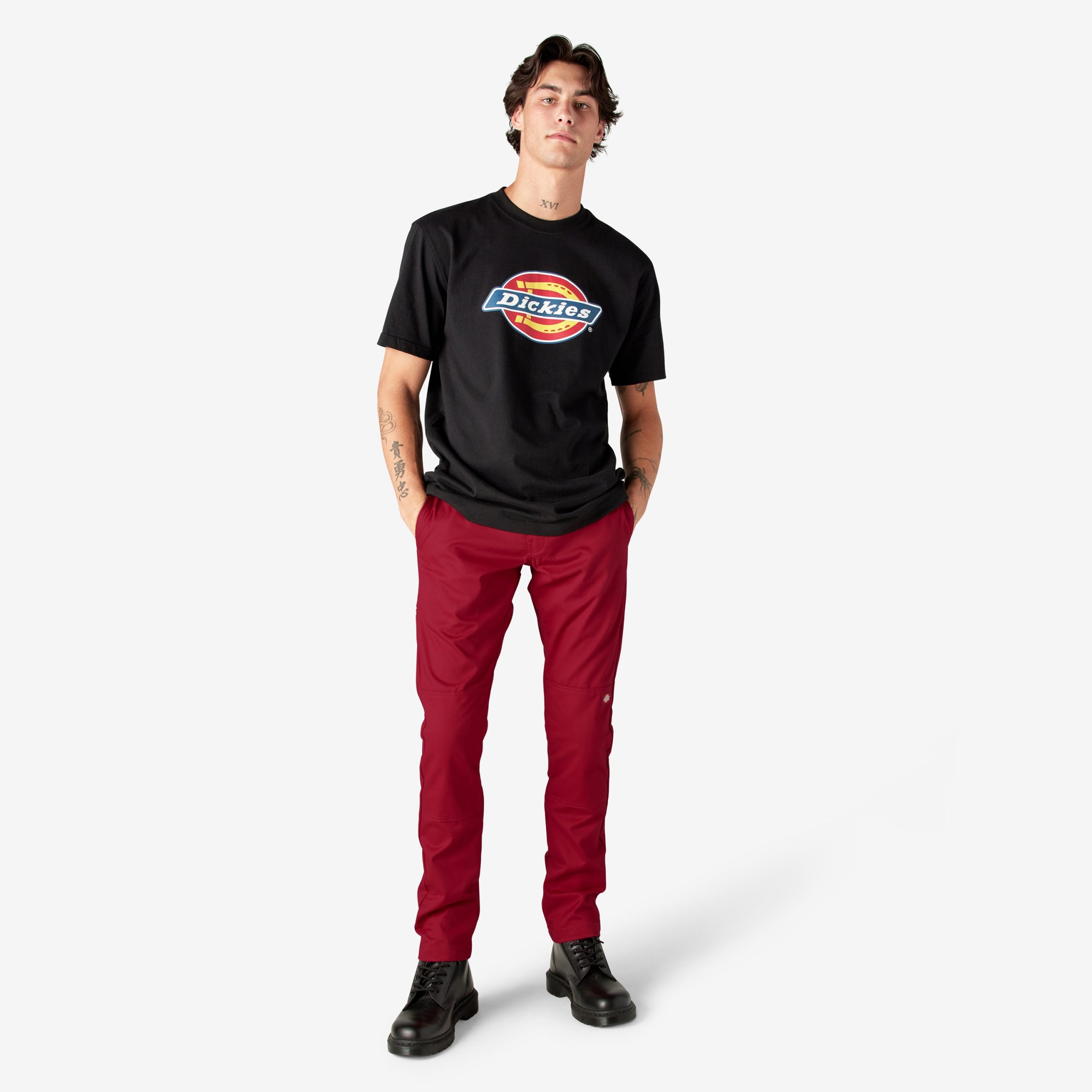 FLEX Skinny Fit Double Knee Work Pants - Image 5