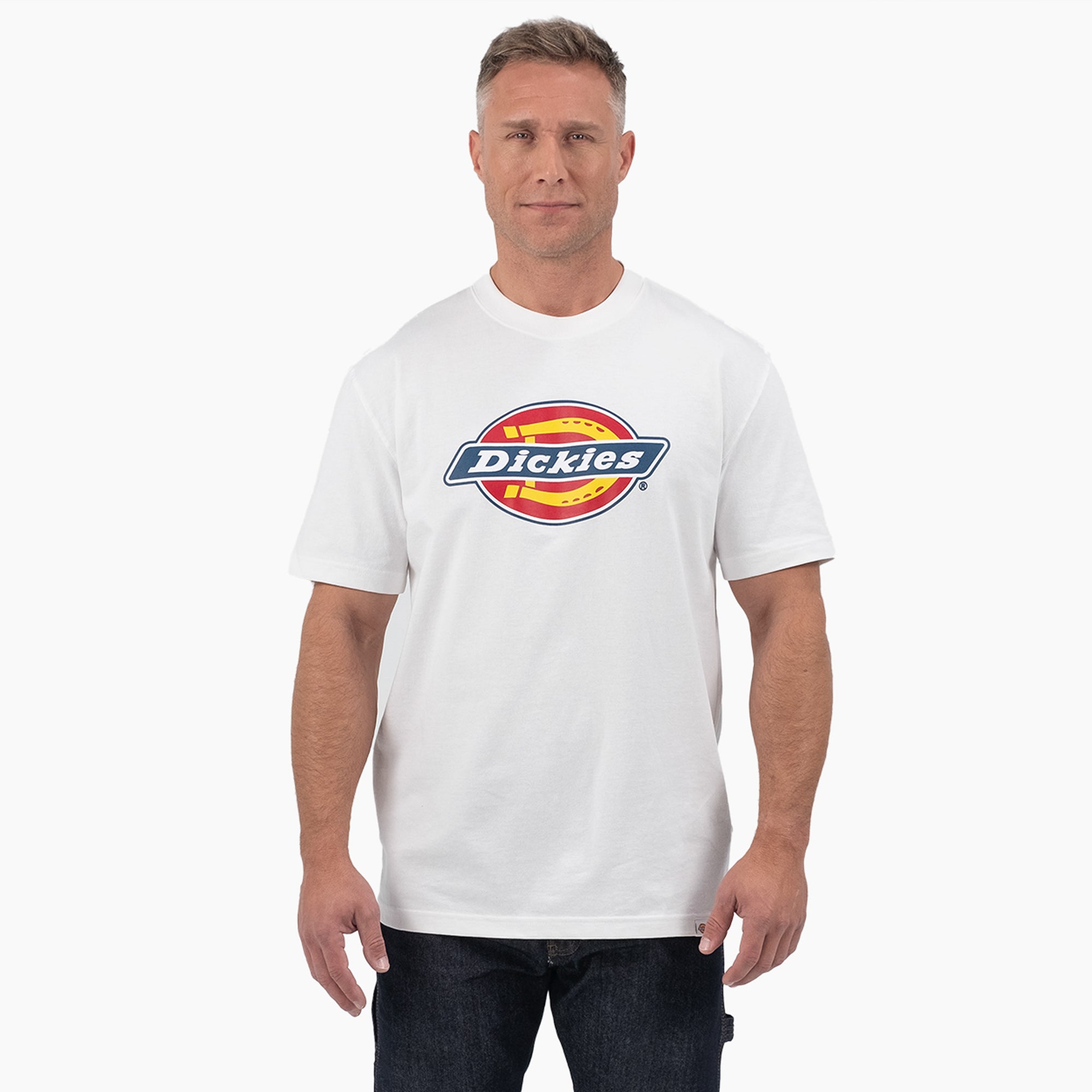 Short Sleeve Tri-Color Logo Graphic T-Shirt