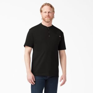 Heavyweight Short Sleeve Henley T-Shirt