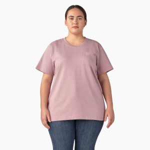 Women's Plus Heavyweight Short Sleeve Pocket T-Shirt