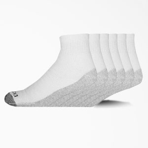 Moisture Control Quarter Socks. Size 6-12. 6-Pack