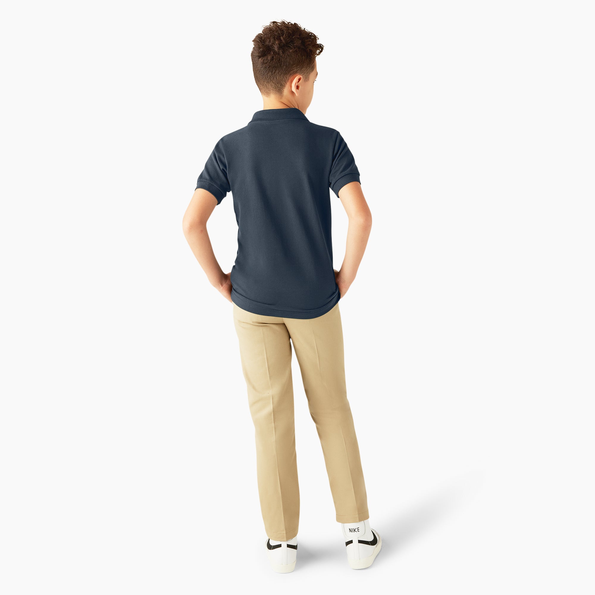 Kids' Piqué Short Sleeve Polo - Image 5