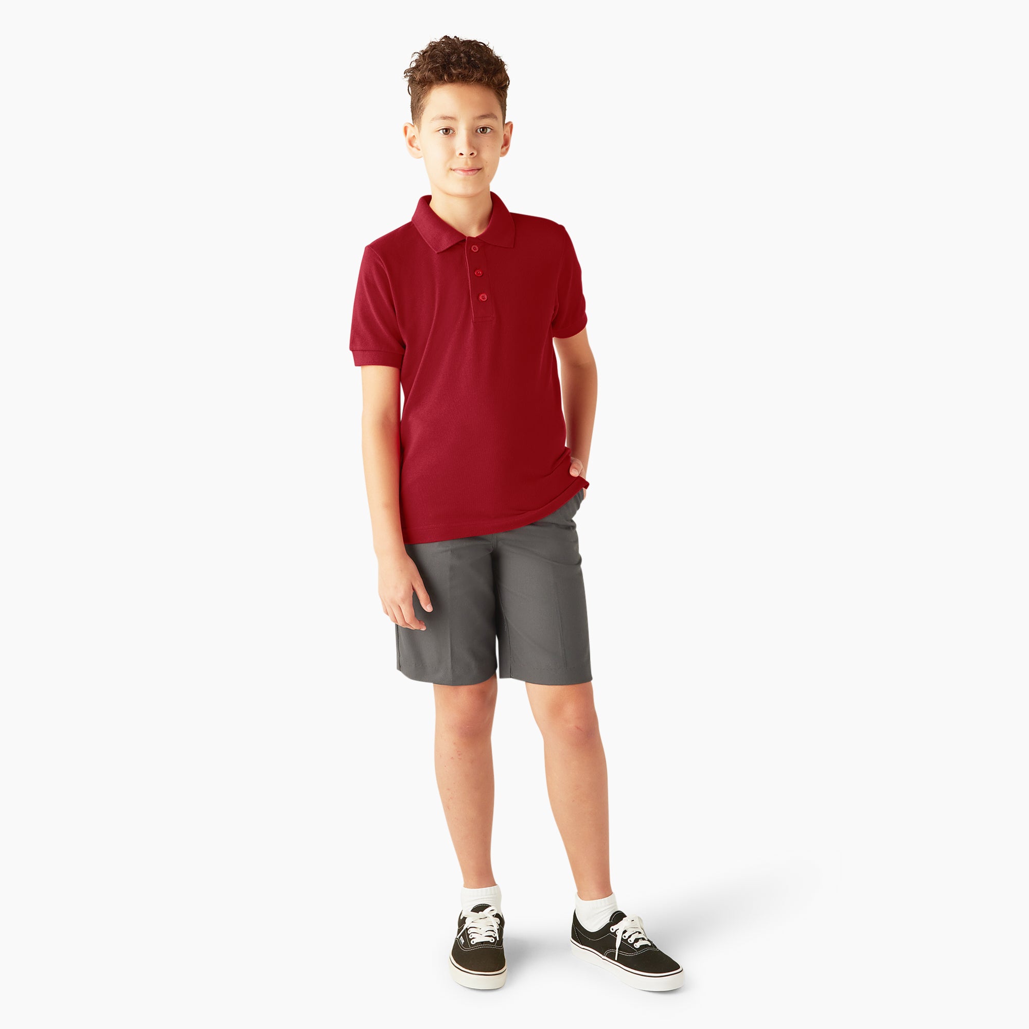 Kids' Piqué Short Sleeve Polo - Image 4
