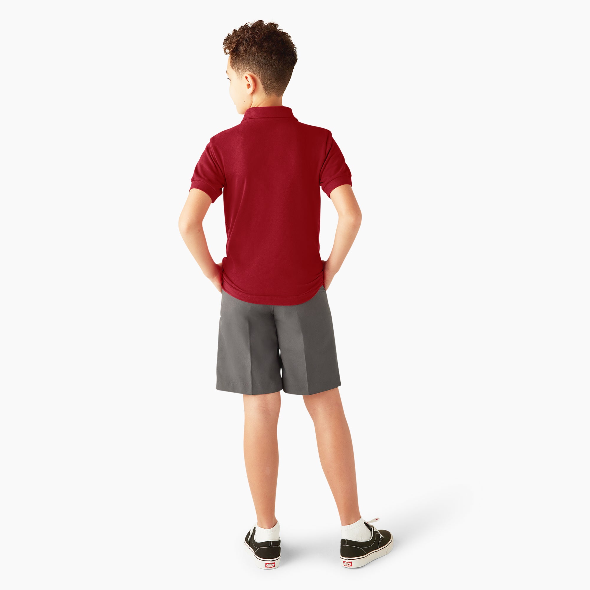 Kids' Piqué Short Sleeve Polo - Image 5