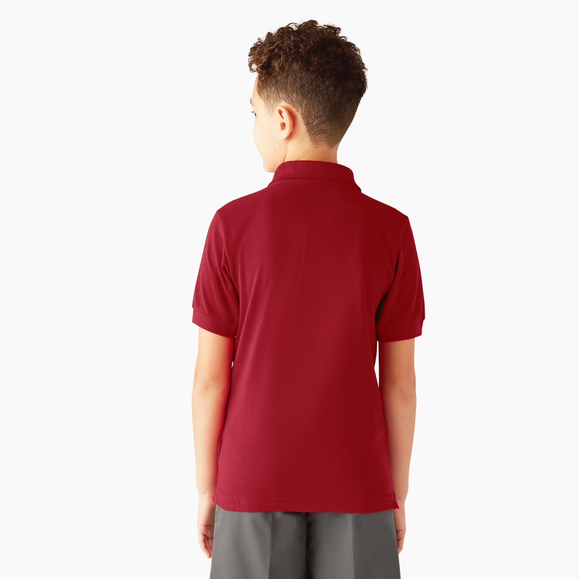 Kids' Piqué Short Sleeve Polo - Image 2