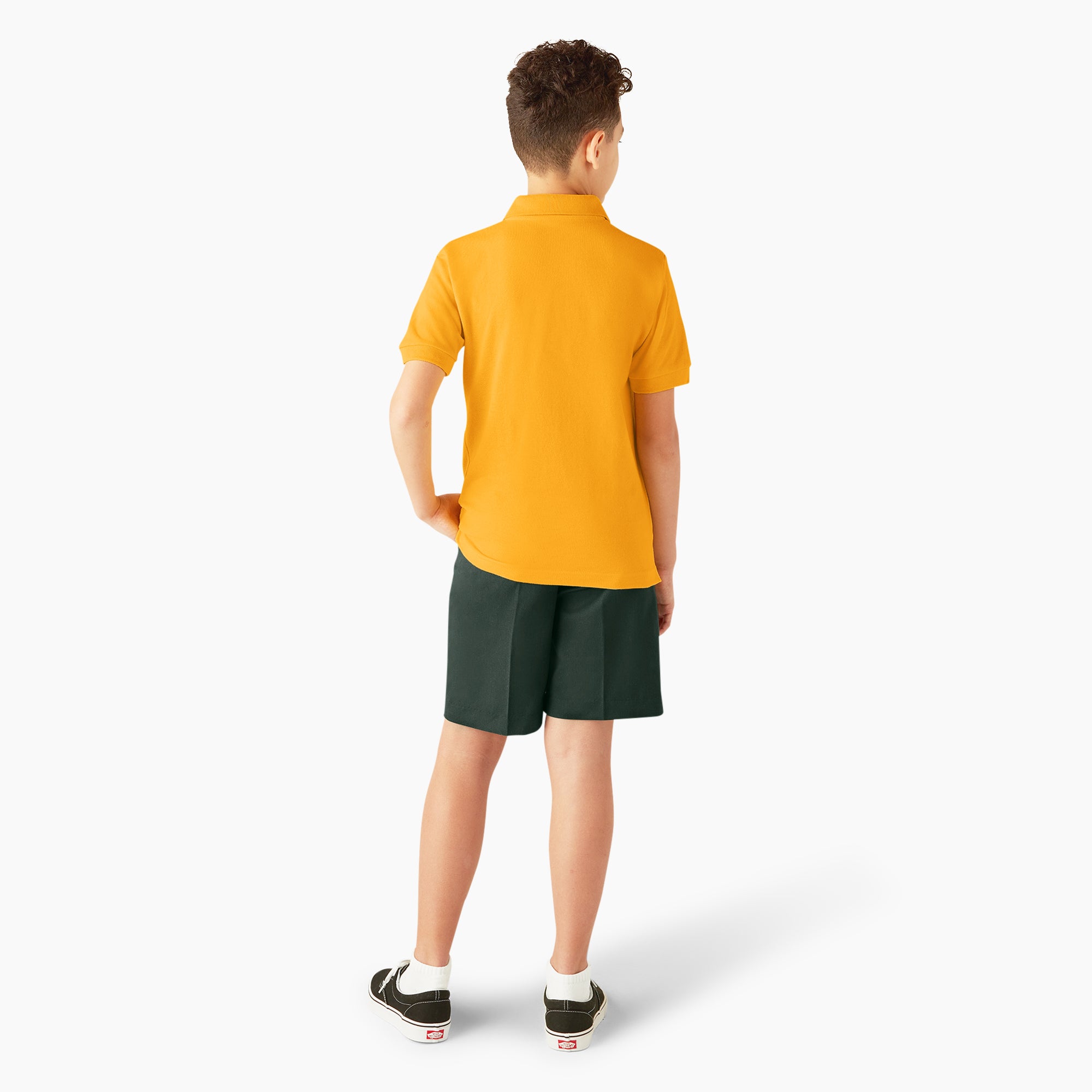 Kids' Piqué Short Sleeve Polo - Image 5