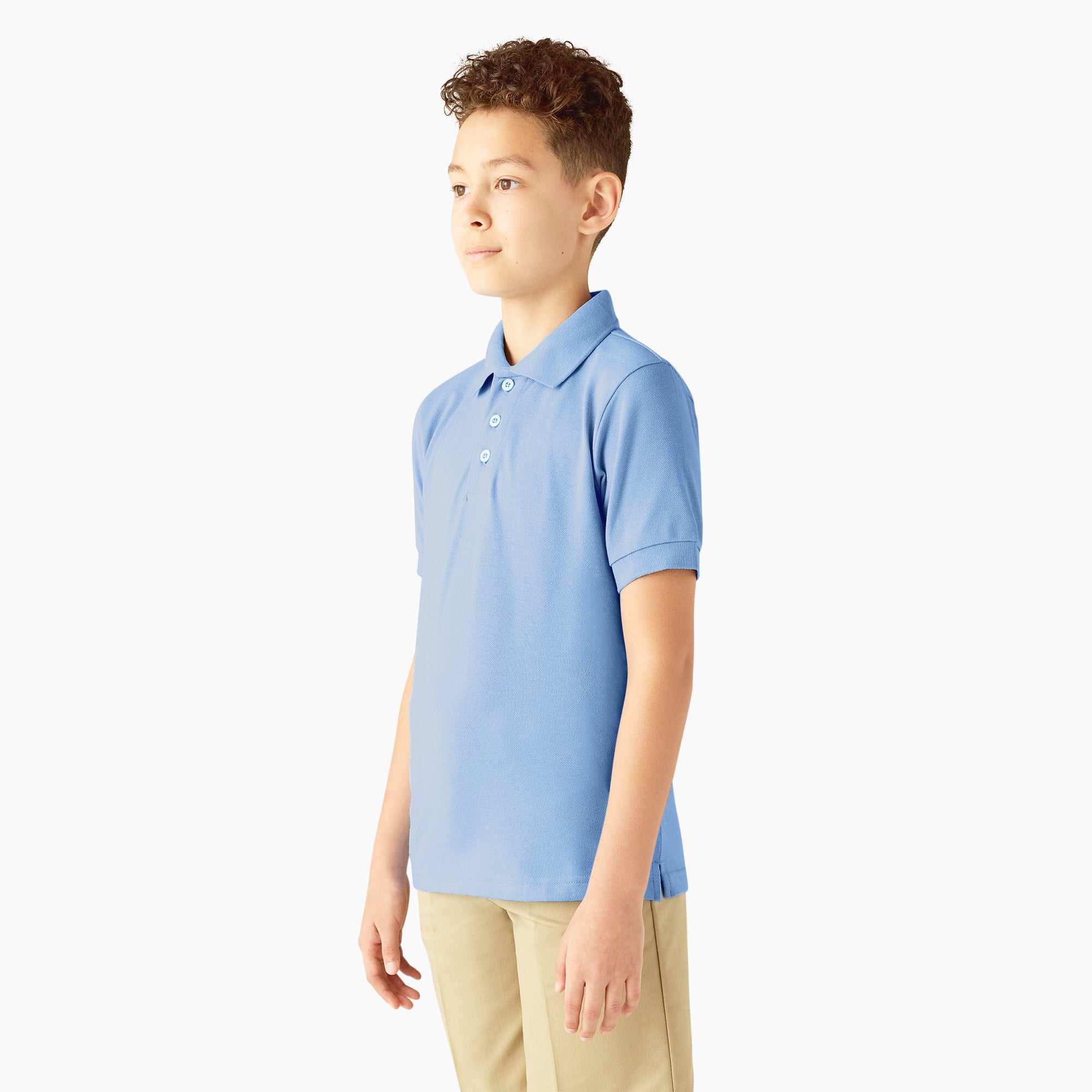 Kids' Piqué Short Sleeve Polo - Image 3