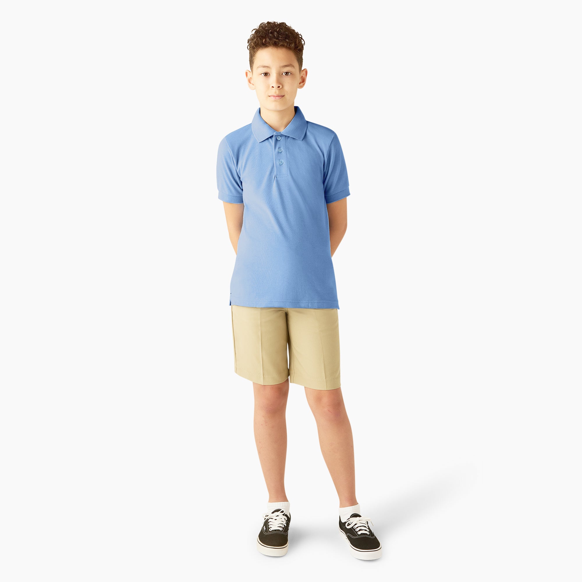 Kids' Piqué Short Sleeve Polo - Image 4