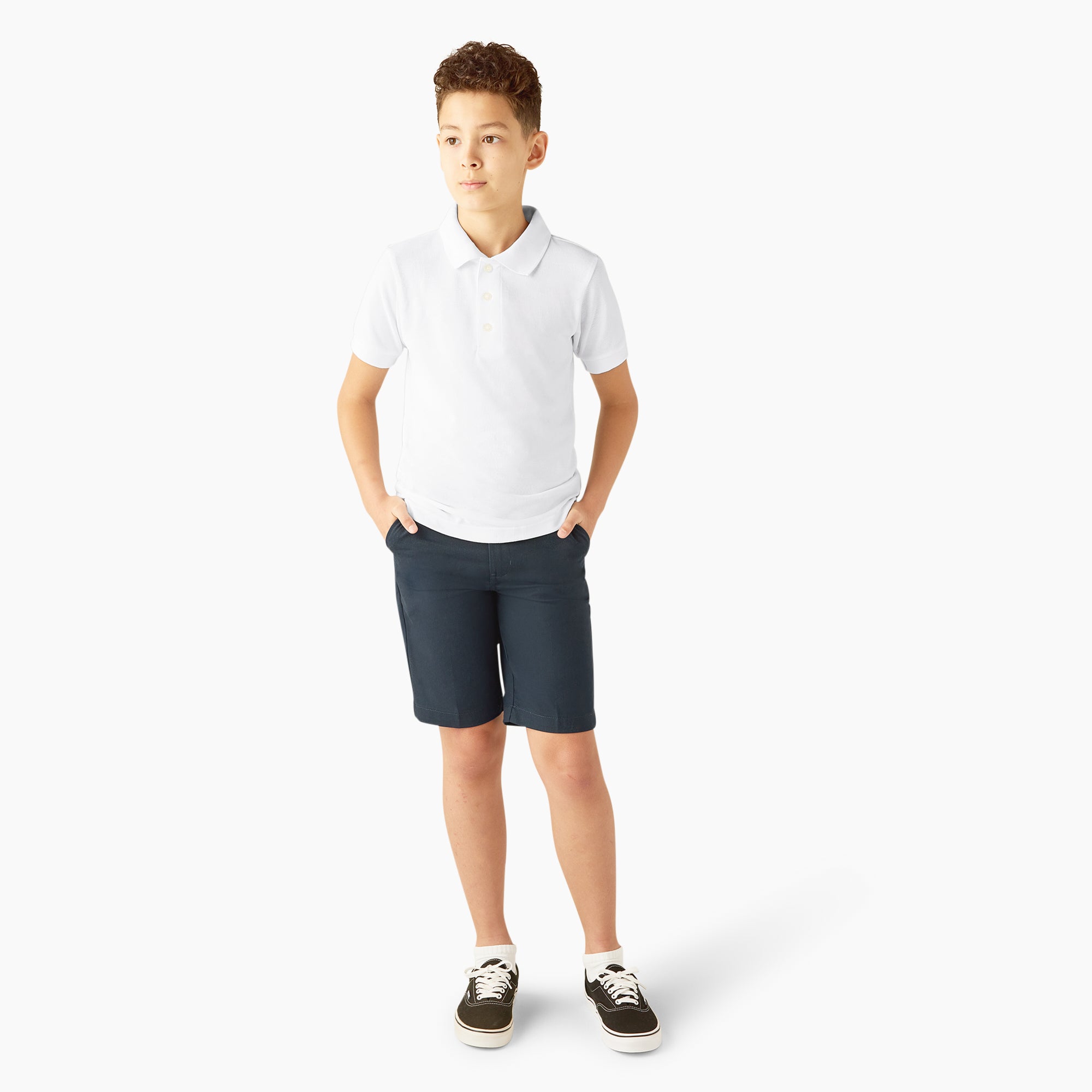 Kids' Piqué Short Sleeve Polo - Image 4