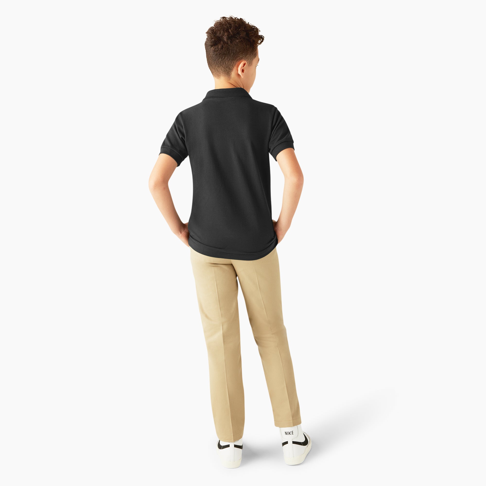 Kids' Piqué Short Sleeve Polo - Image 5
