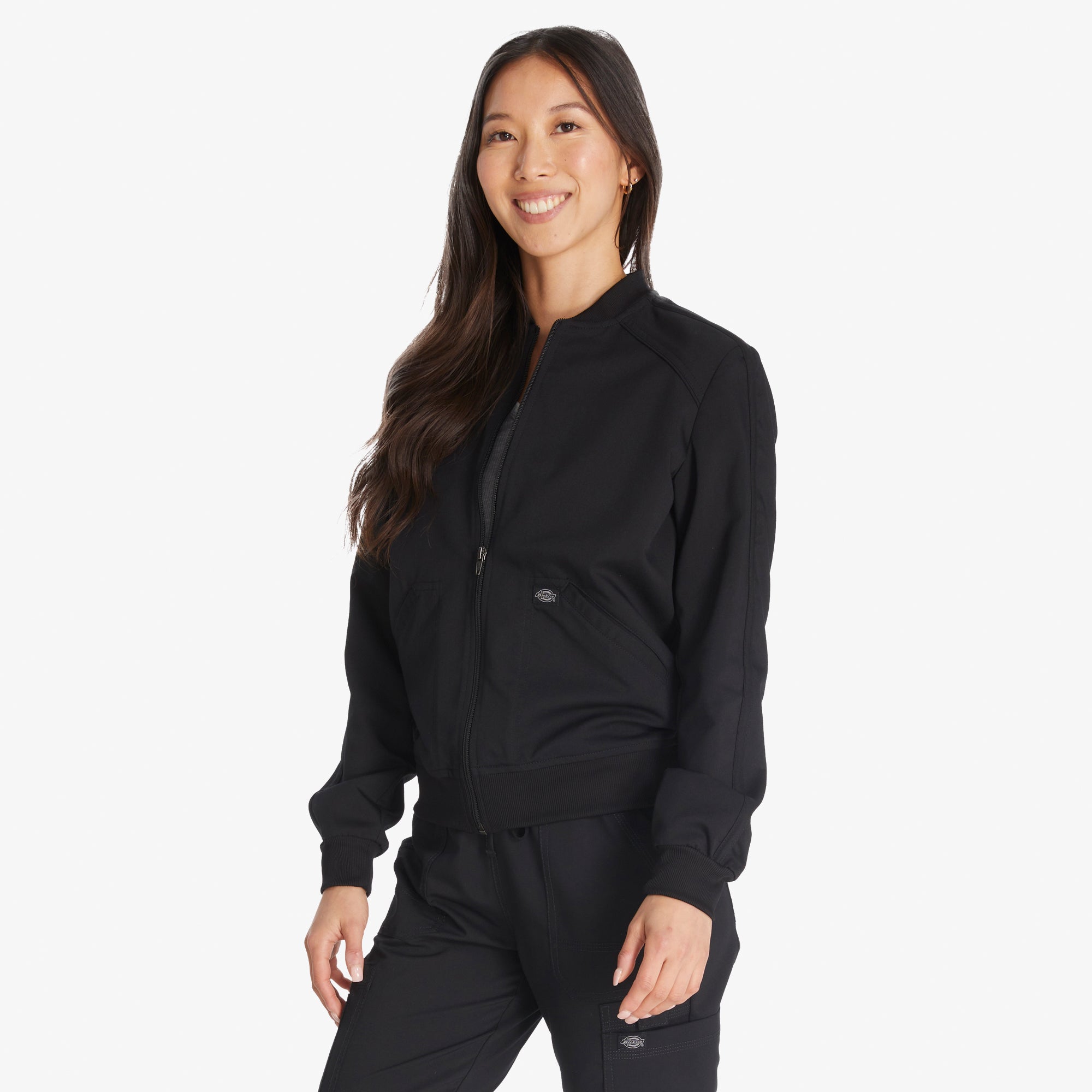 Women's Balance Zip Front Scrub Jacket - Image 3